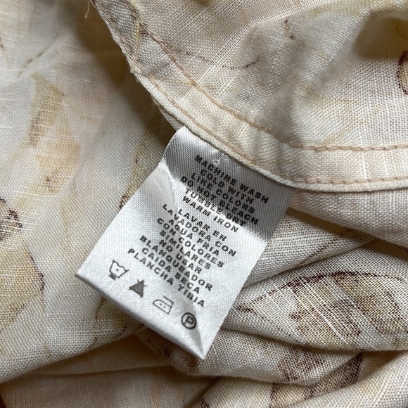 Hawaiian Aloha Shirt Linen Cotton Button Beach Vacation Tropical Summer 5X New - Picture 13 of 13